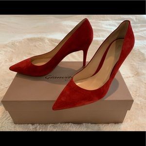 Near Mint Granata Suede Gianvito Rossi 85 mm Pumps